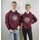 Varsity Hoodie burgundy/charcoal XXL