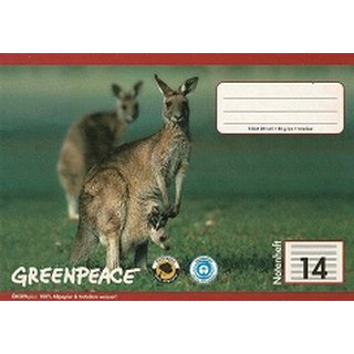 Notenheft Greenpeace 8 Blatt DIN A5 quer