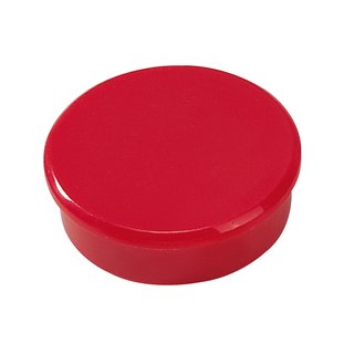 Haftmagnet 32 mm rot, 4er Pack