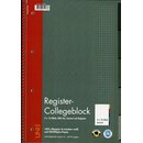 Register-Collegeblock 5x16 Blatt kariert