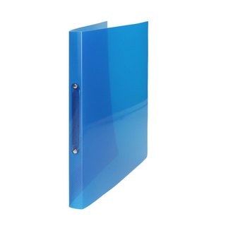 Ringbuch PP, transparent blau 15mm