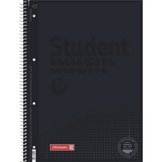 Collegeblock Premium Student Colour Code kar. Doppelrand Lin. 28 schwarz