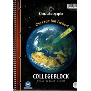 Collegeblock A4 Klimaschutz
