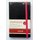 Notizbuch Kompagnon Trend 12,5 x 19,5 cm kariert schwarz mit pink