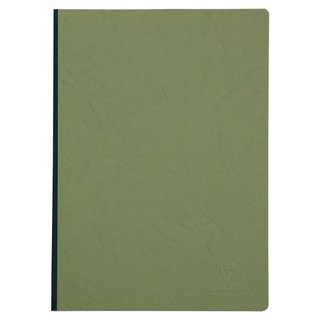 Notizbuch AgeBag A4 Leinen kariert moosgrn