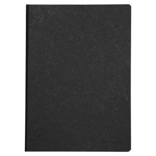 Notizbuch AgeBag A4 Leinen liniert schwarz