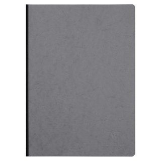 Notizbuch AgeBag A4 Leinen liniert grau