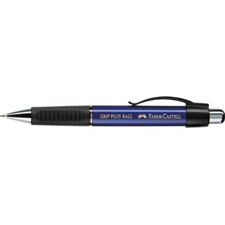 Faber Castell Kugelschreiber Grip Plus Ball M metallic blau