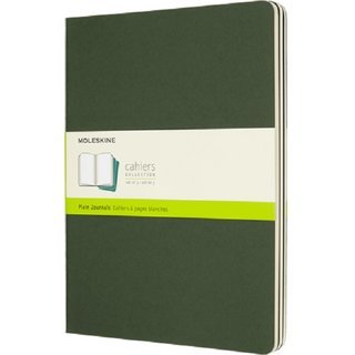 Moleskine Cahier Notizhefte 3er-Set X-large blanko myrtengrn