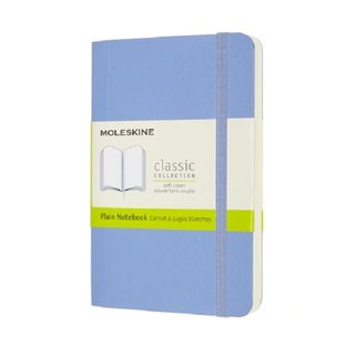 Moleskine Notizbuch Softcover pocket blanko hortensienblau
