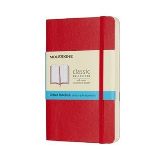Moleskine Notizbuch Softcover pocket Punkteraster (dotted) scharlachrot