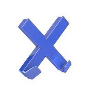 MEGA-Magnet Cross blau