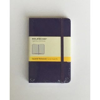 Moleskine Notizbuch Hardcover pocket kariert violett