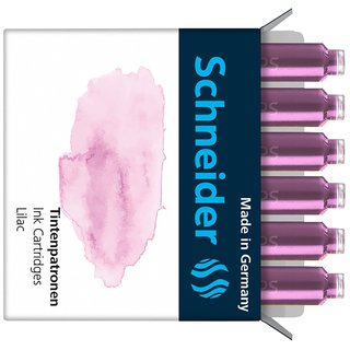 Schneider Tintenpatronen Standard Pastell, 6 Stck Lilac