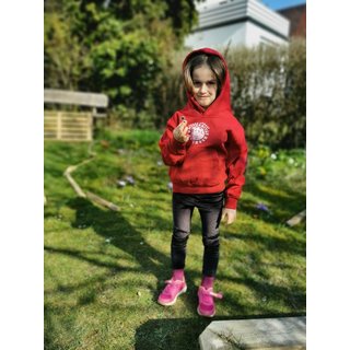 AWDis Kids Hoodie red hot chilli 9/11 (L)