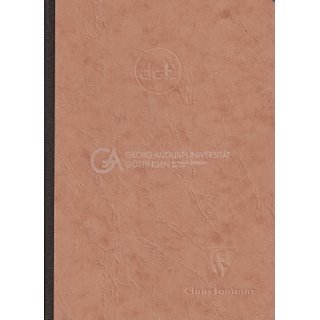 Notizbuch AgeBag A5 Leinen mit Uni-Logo dotted tabak