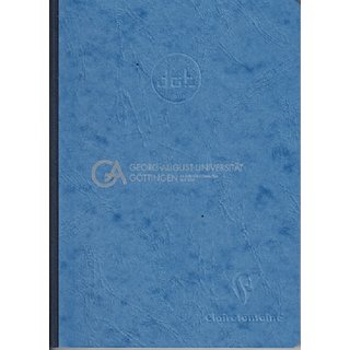 Notizbuch AgeBag A5 Leinen mit Uni-Logo dotted blau