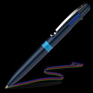 Kugelschreiber Take 4 blau