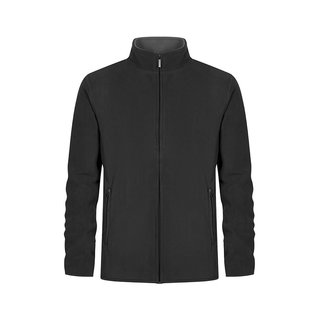Mens Double Fleece Jacket graphite/l. grey S