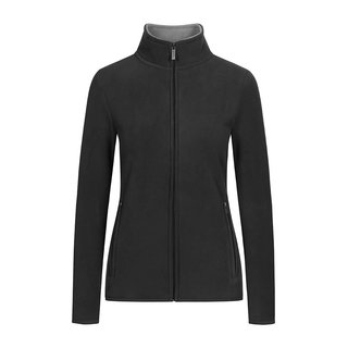 Womens Double Fleece Jacket graphite/l. grey S
