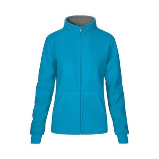 Womens Double Fleece Jacket turquoise XL