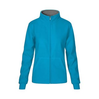 Womens Double Fleece Jacket turquoise XXL