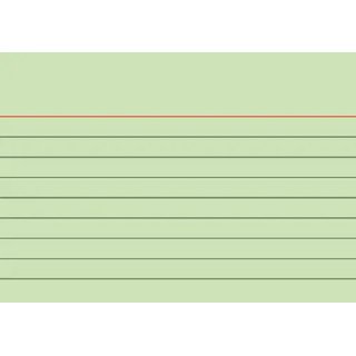 Karteikarten Brunnen DIN A7 100 Stck liniert grn