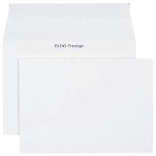 Briefhlle Prestige B6 ohne Fenster, Haftklebung, 120g/m, wei, 25 Stck ELCO 7039612