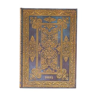 paperblanks 12-Monatskalender 2025 Tagesberblick Midi Blue Luxe