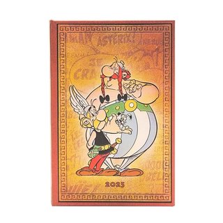 paperblanks 12-Monatskalender 2025 horizontaler Wochenberblick Mini Asterix & Obelix