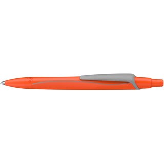 Kugelschreiber Schneider Reco Neon orange, Schreibfarbe blau