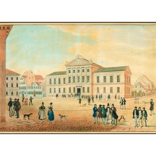 Campus Card Gttingen Aula historischer Stich