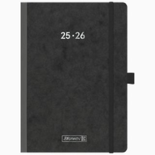 Schlerkalender 2025-2026 A5 Softcover Karton-Umschlag Fact plus schwarz